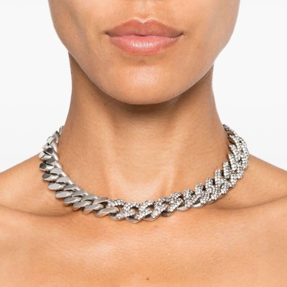 SAINT LAURENT CRYSTAL CHAIN - Picture 2 of 4